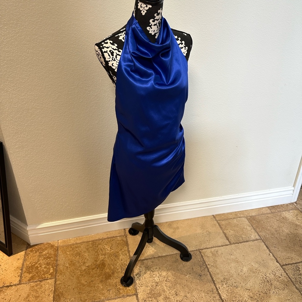 Gianni Bini Royal Blue Backless Dress